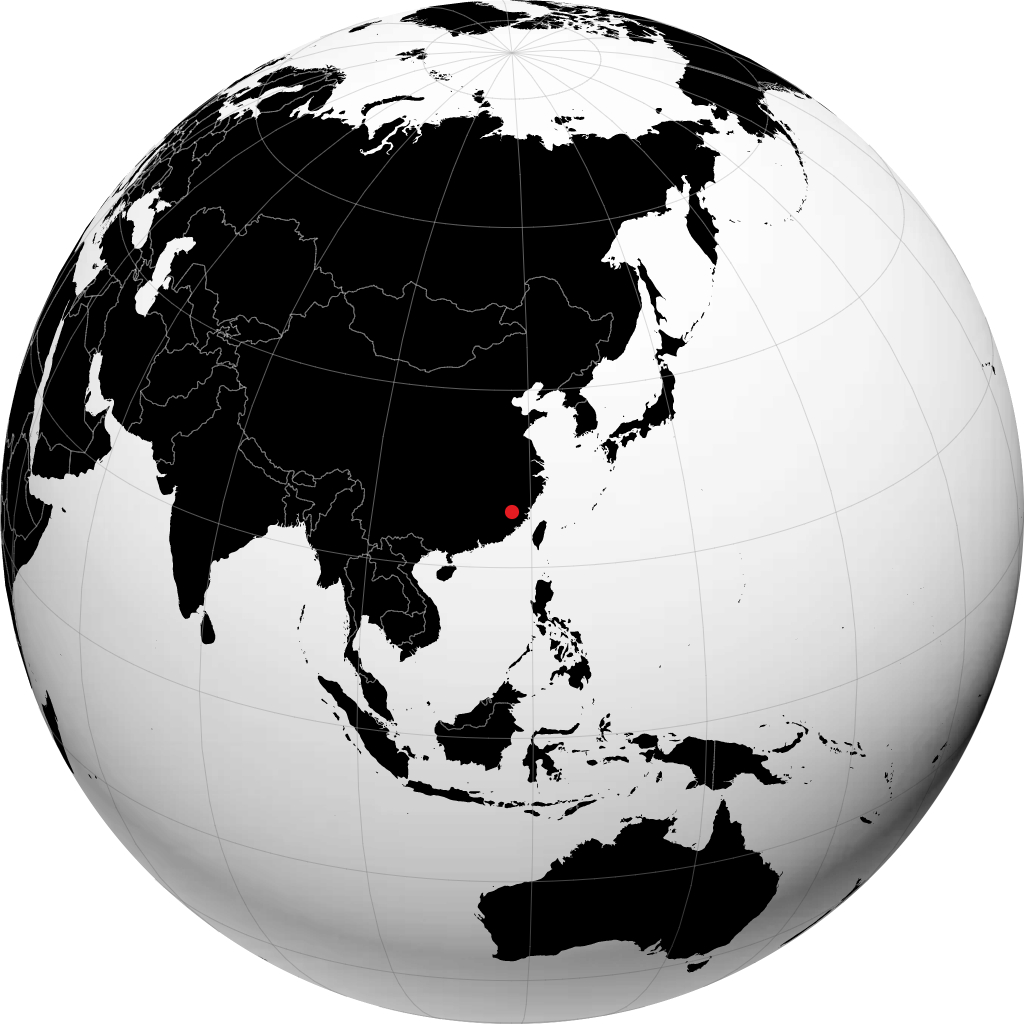 Sanming sur le globe
