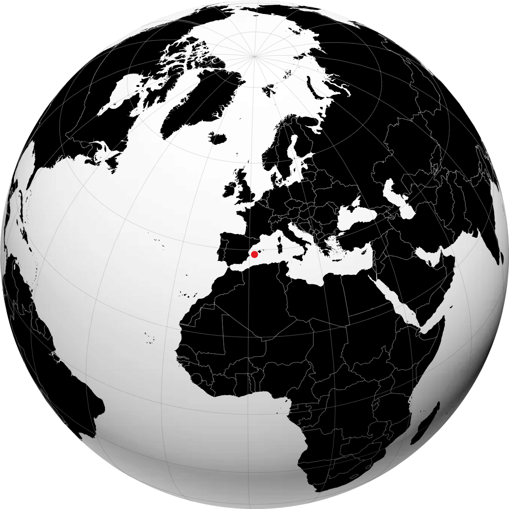 Santa Eulària des Riu sur le globe
