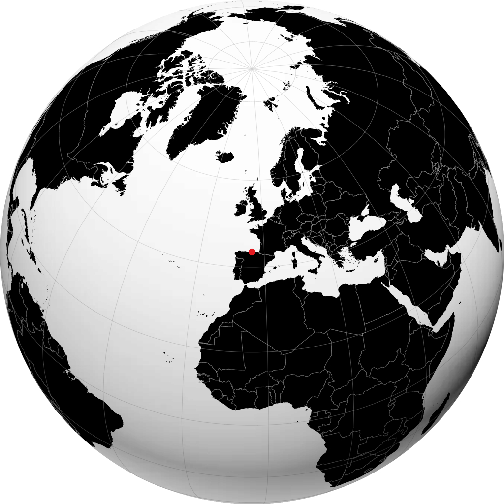 Santander sur le globe