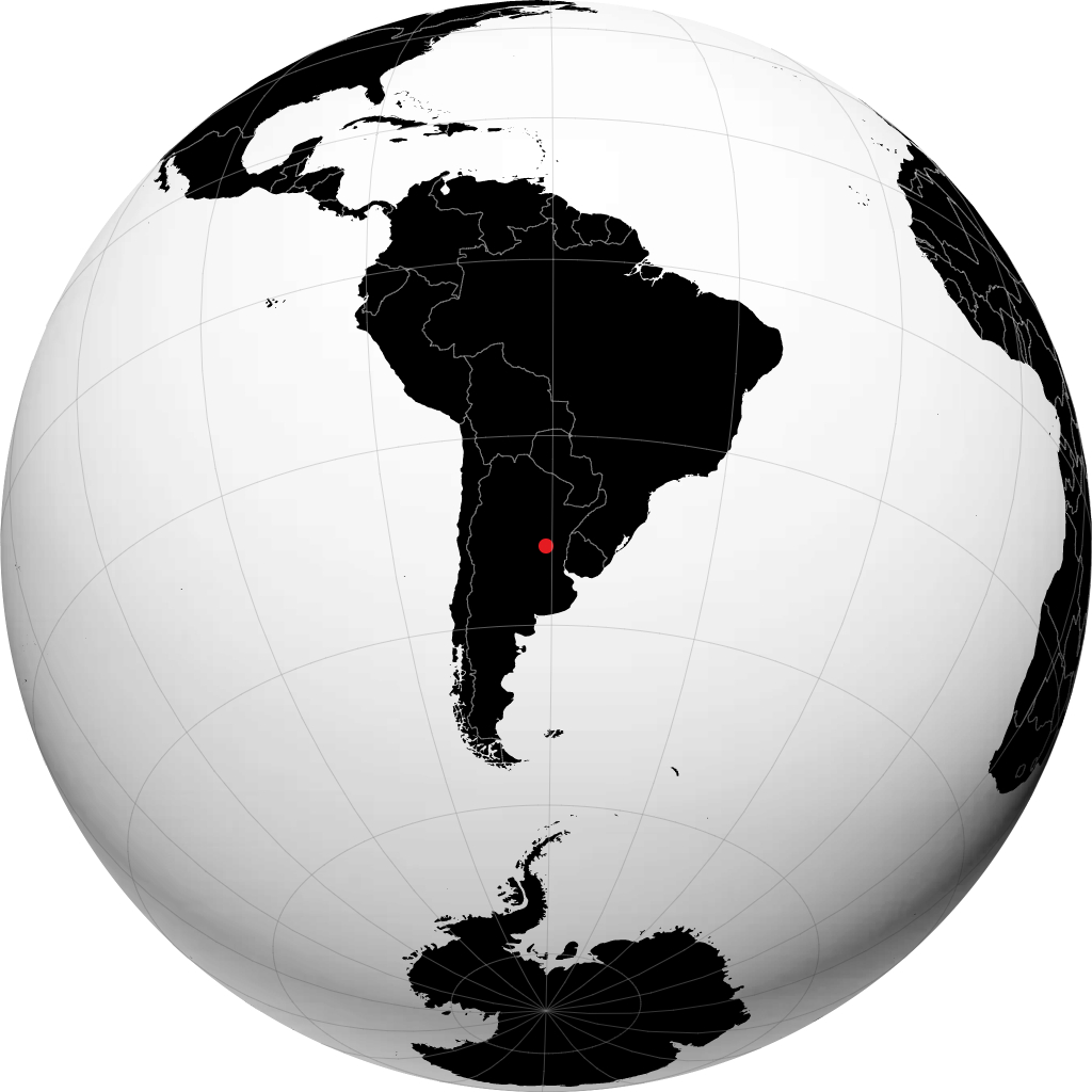 Santo Tomé sur le globe