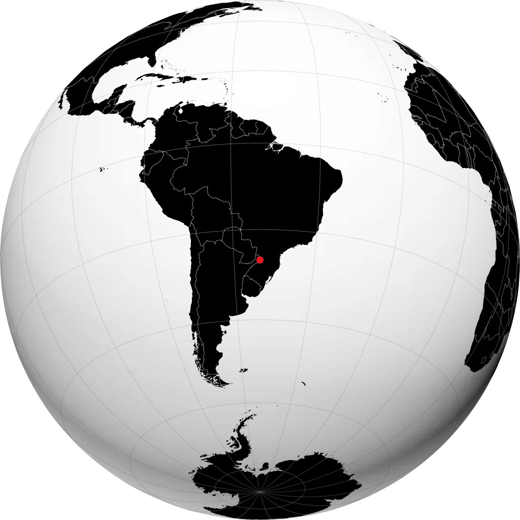 São Miguel do Oeste sur le globe