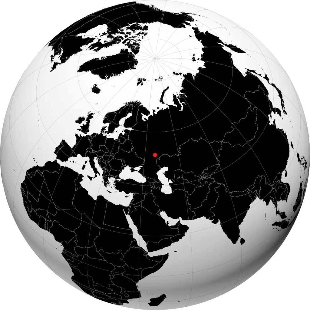 Saratov sur le globe