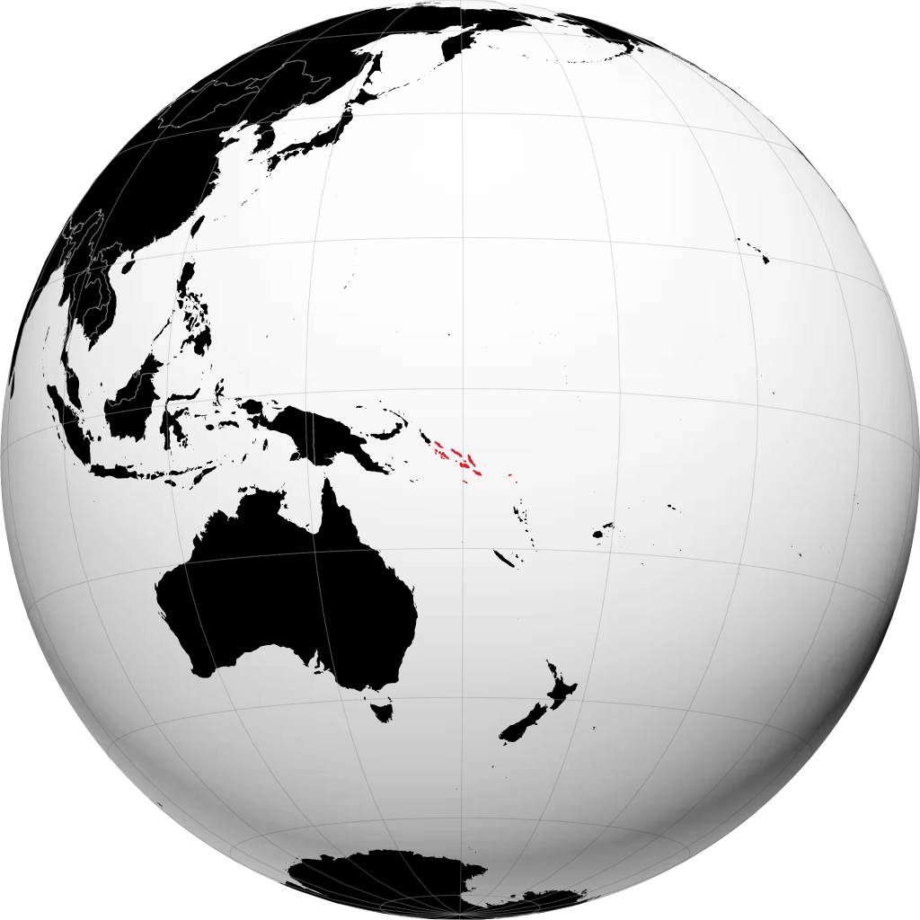 Îles Salomon sur le globe