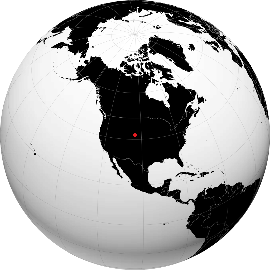 Scottsbluff sur le globe