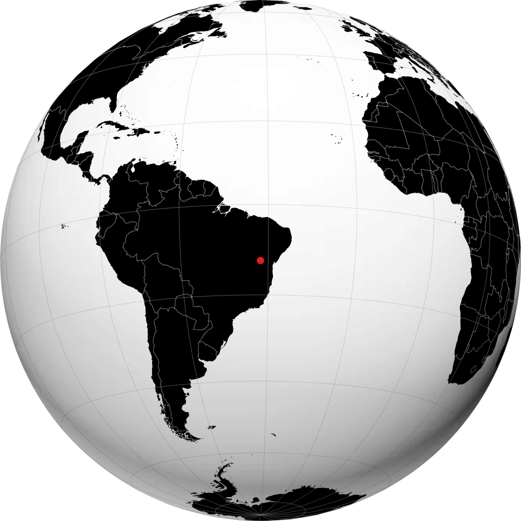 Seabra sur le globe