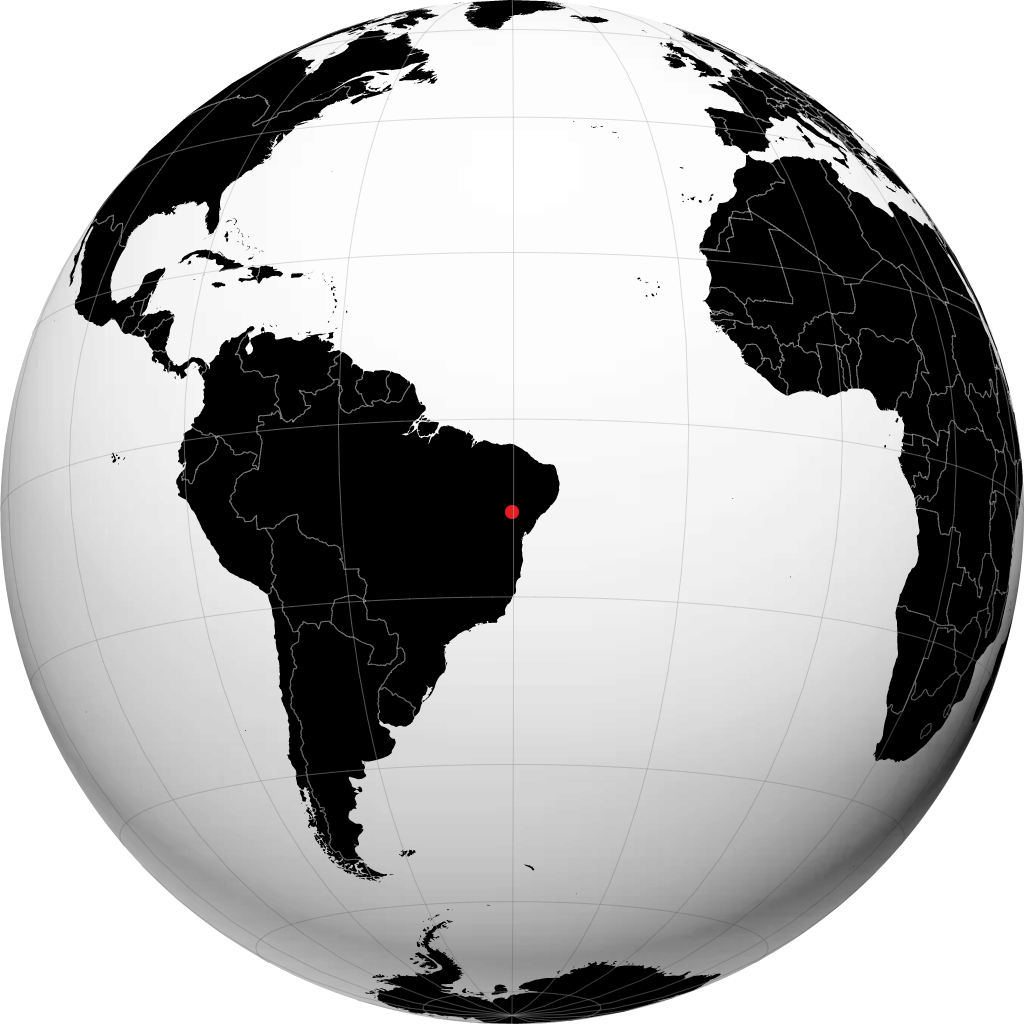 Senhor do Bonfim sur le globe