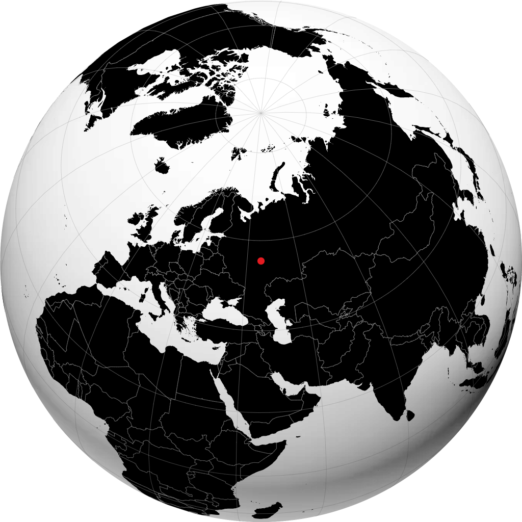 Sergach sur le globe