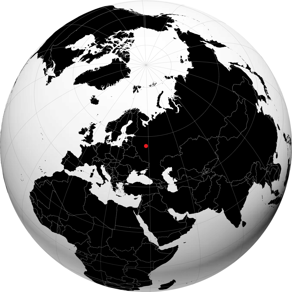 Sergiyev Posad sur le globe