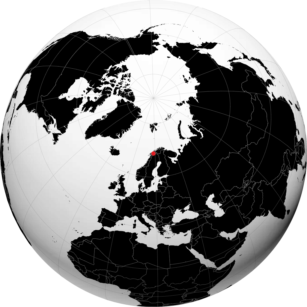 Setermoen sur le globe