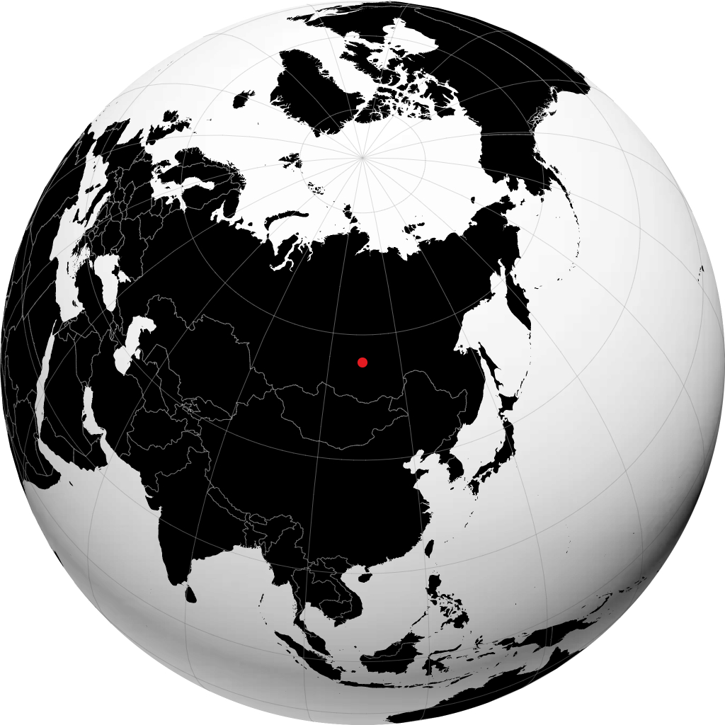 Severobaykalsk sur le globe