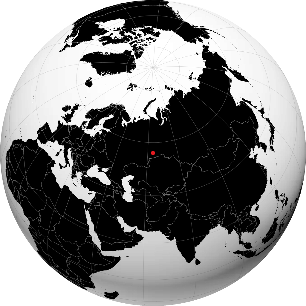 Chadrinsk sur le globe