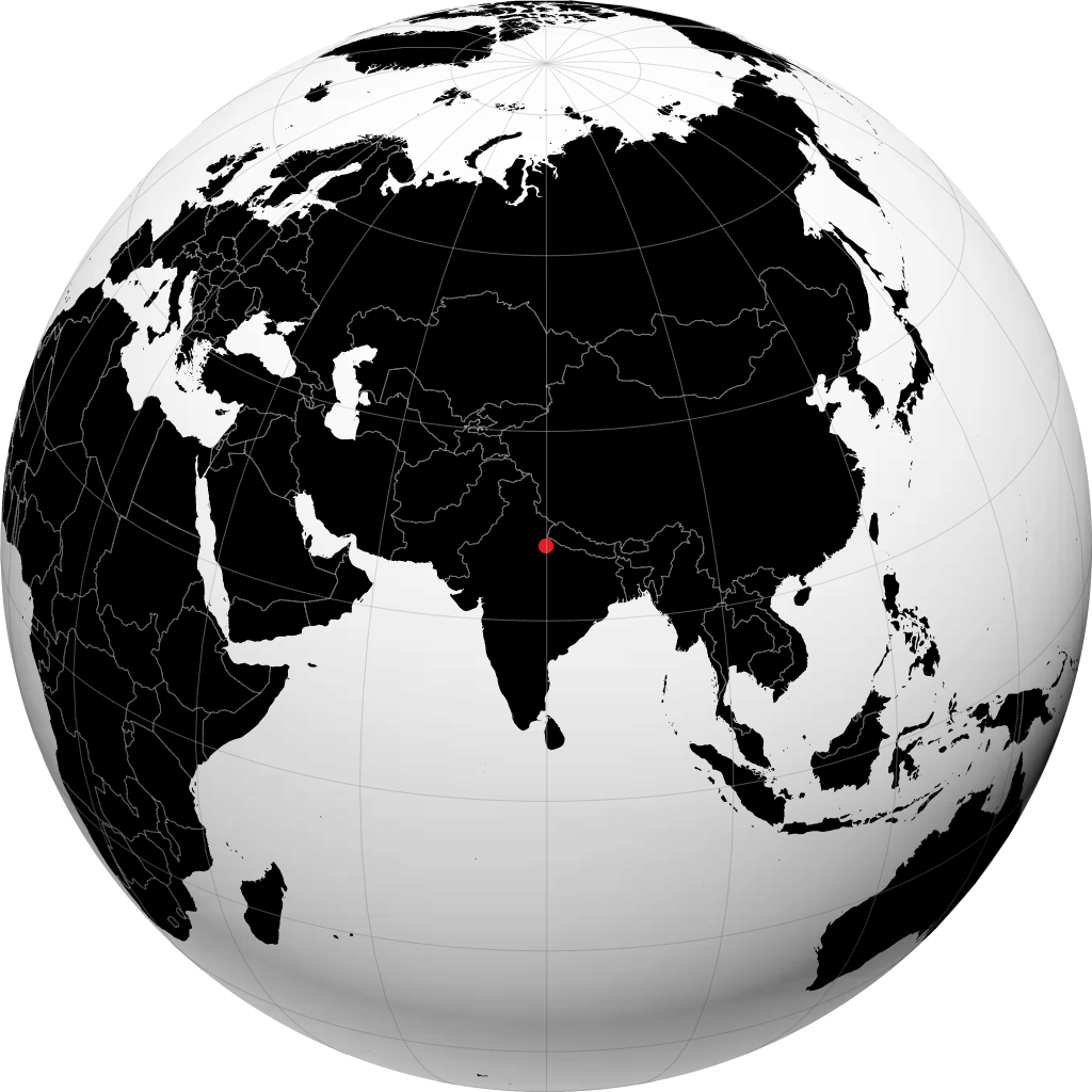 Shahjahanpur sur le globe