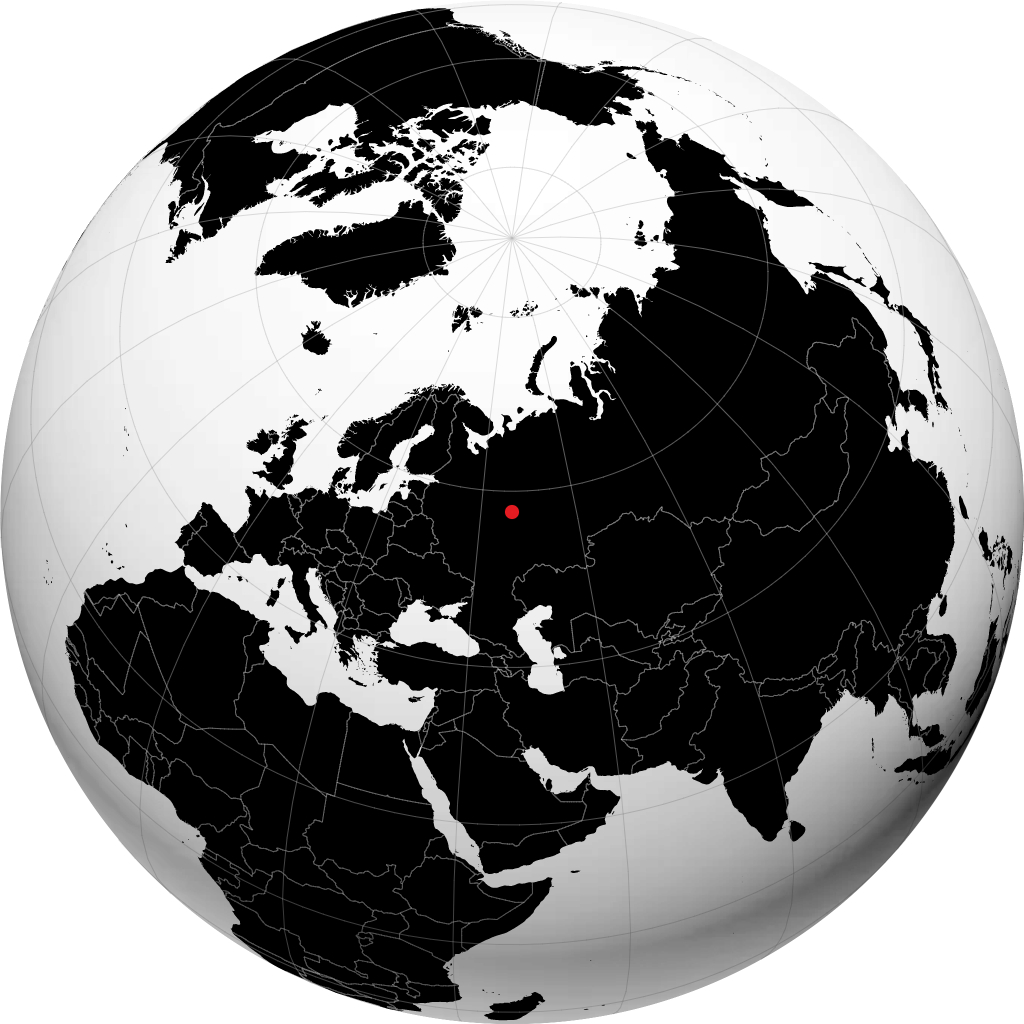 Shakhunya sur le globe