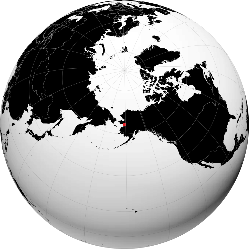 Shaktoolik sur le globe