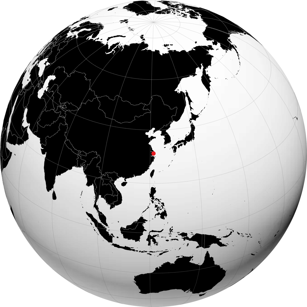 Shanghai sur le globe