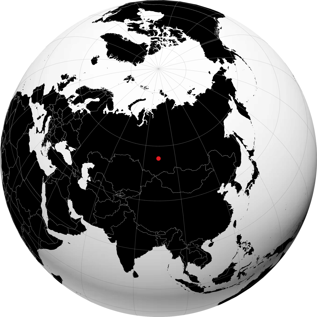 Charypovo sur le globe