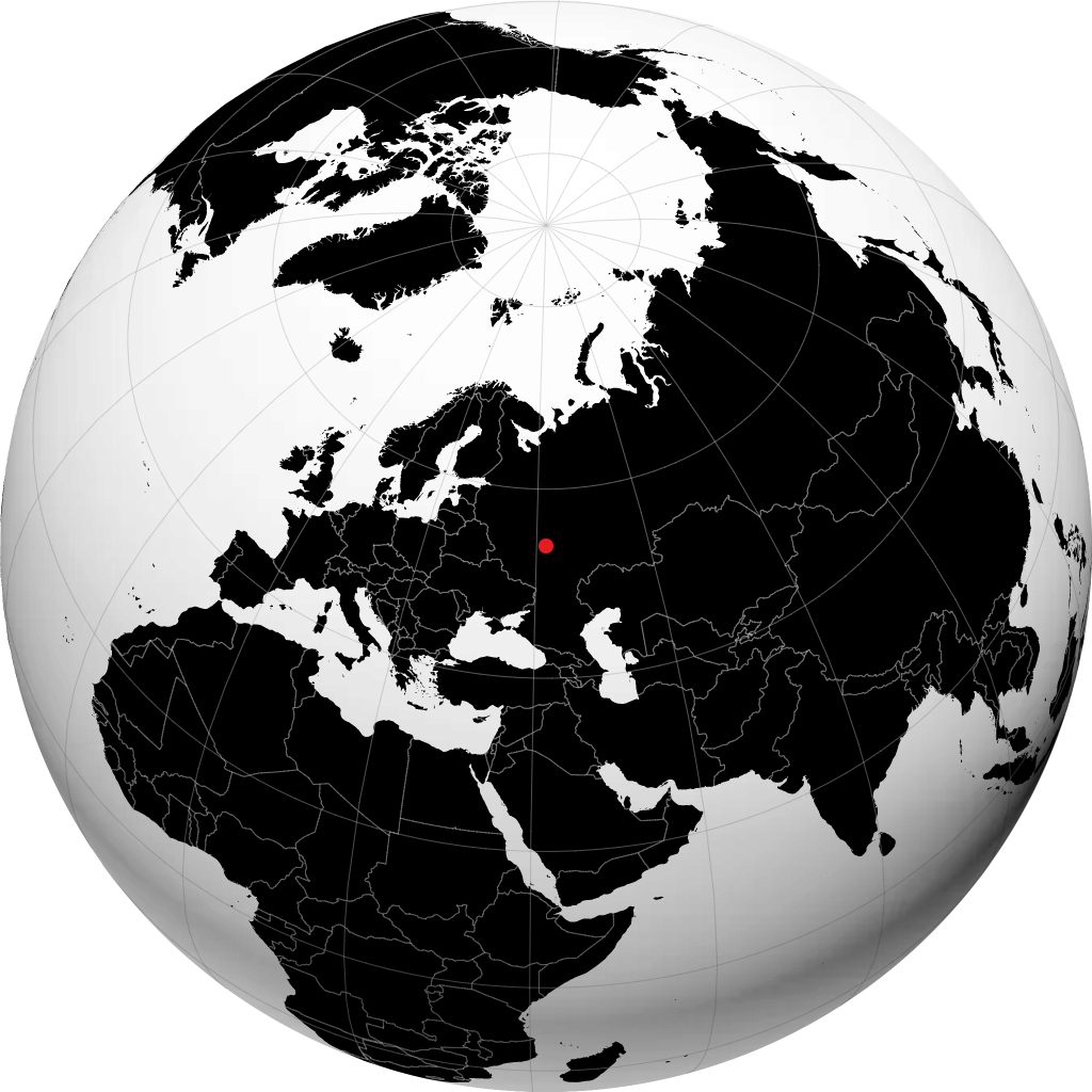 Shatsk sur le globe