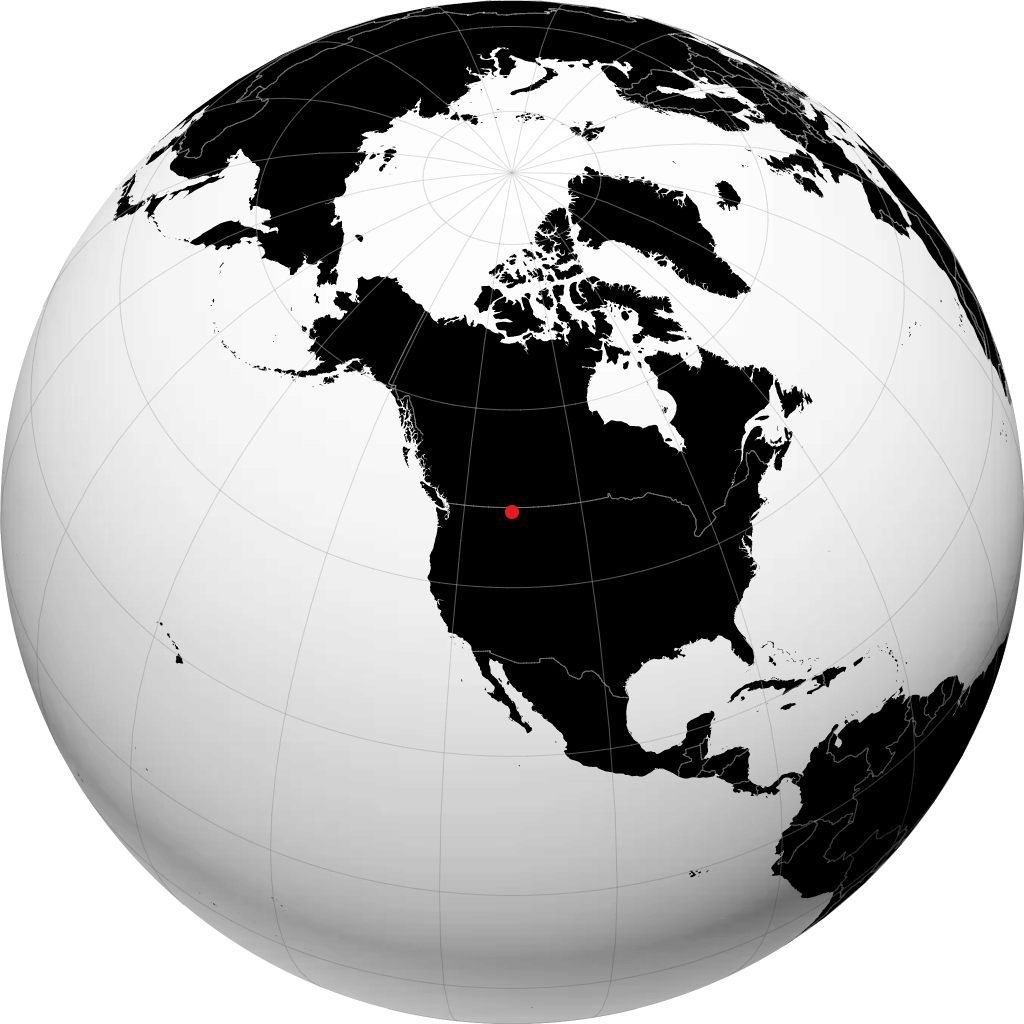 Shelby sur le globe