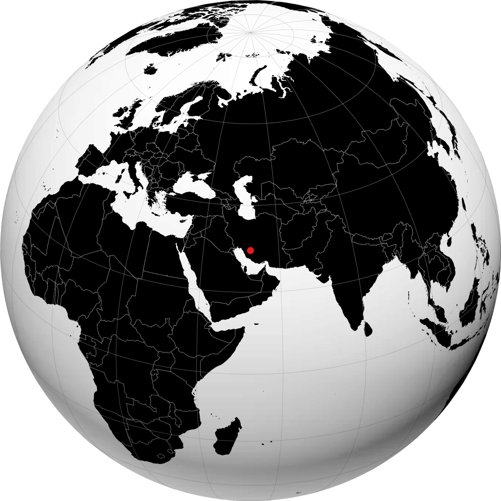 Chiraz sur le globe