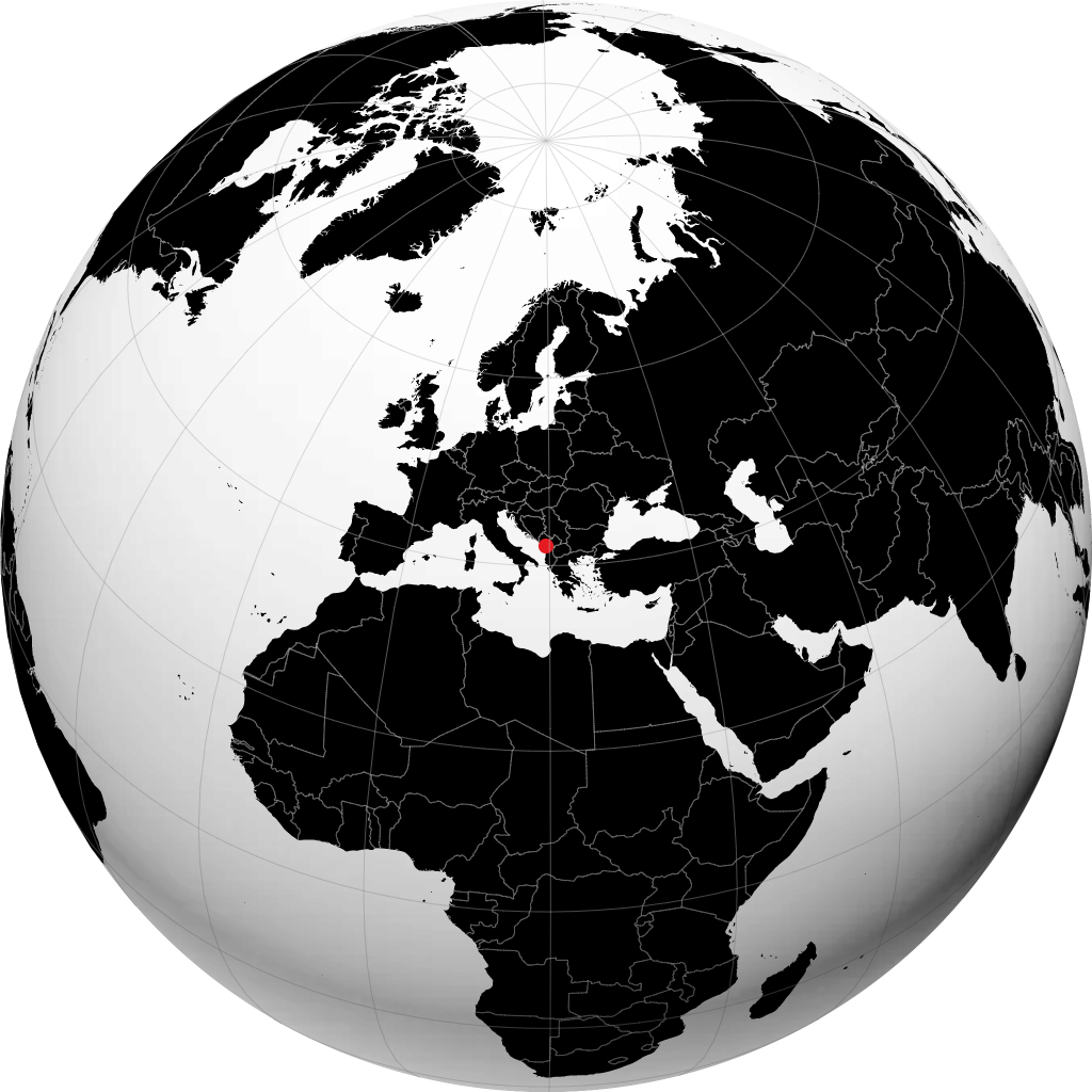 Shkoder sur le globe