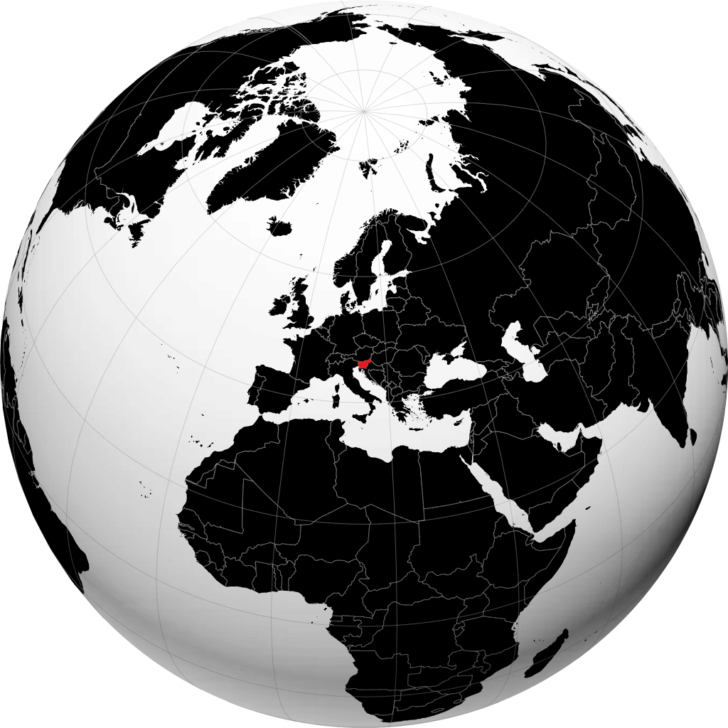 Slovénie sur le globe