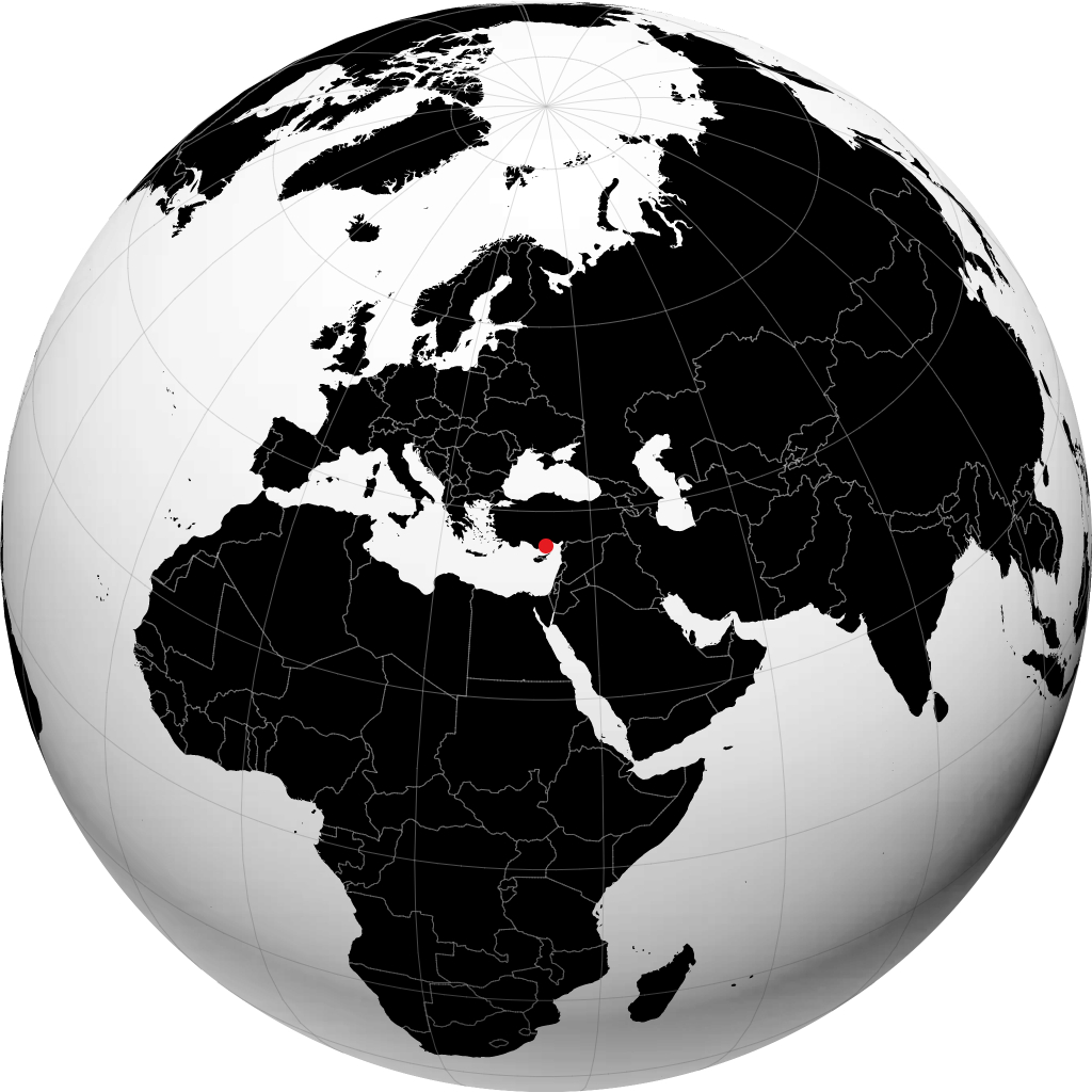 Silifke sur le globe