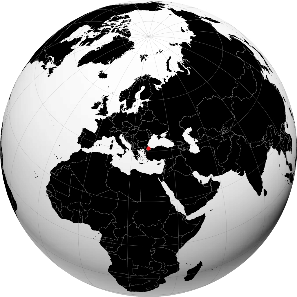 Silivri sur le globe