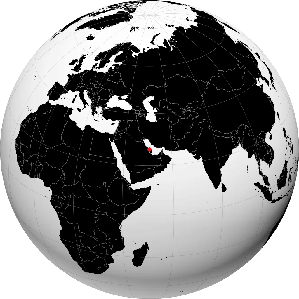 Sitrah sur le globe