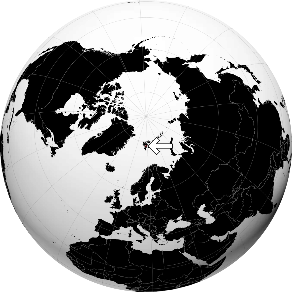 Svalbard et Jan Mayen sur le globe