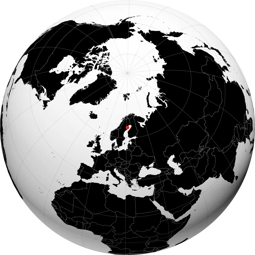 Skellefteå sur le globe