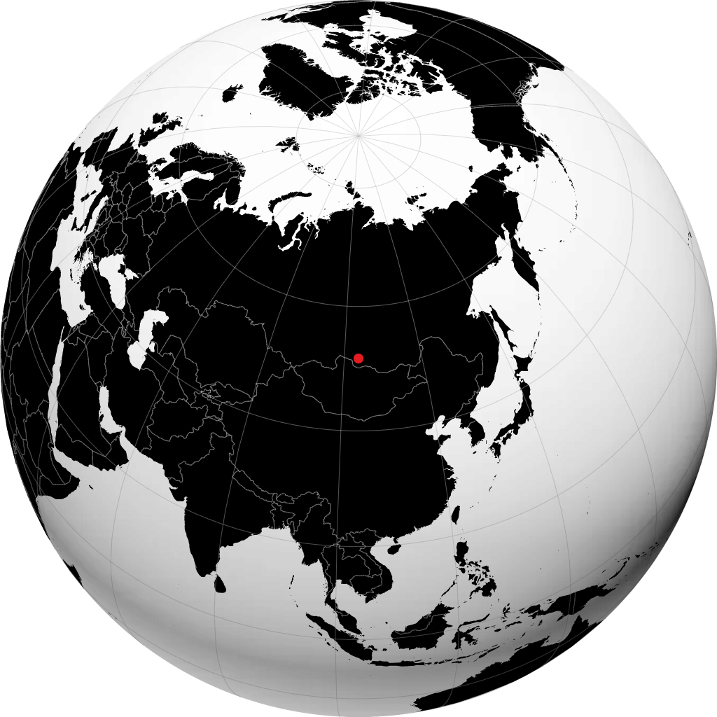 Slyudyanka sur le globe