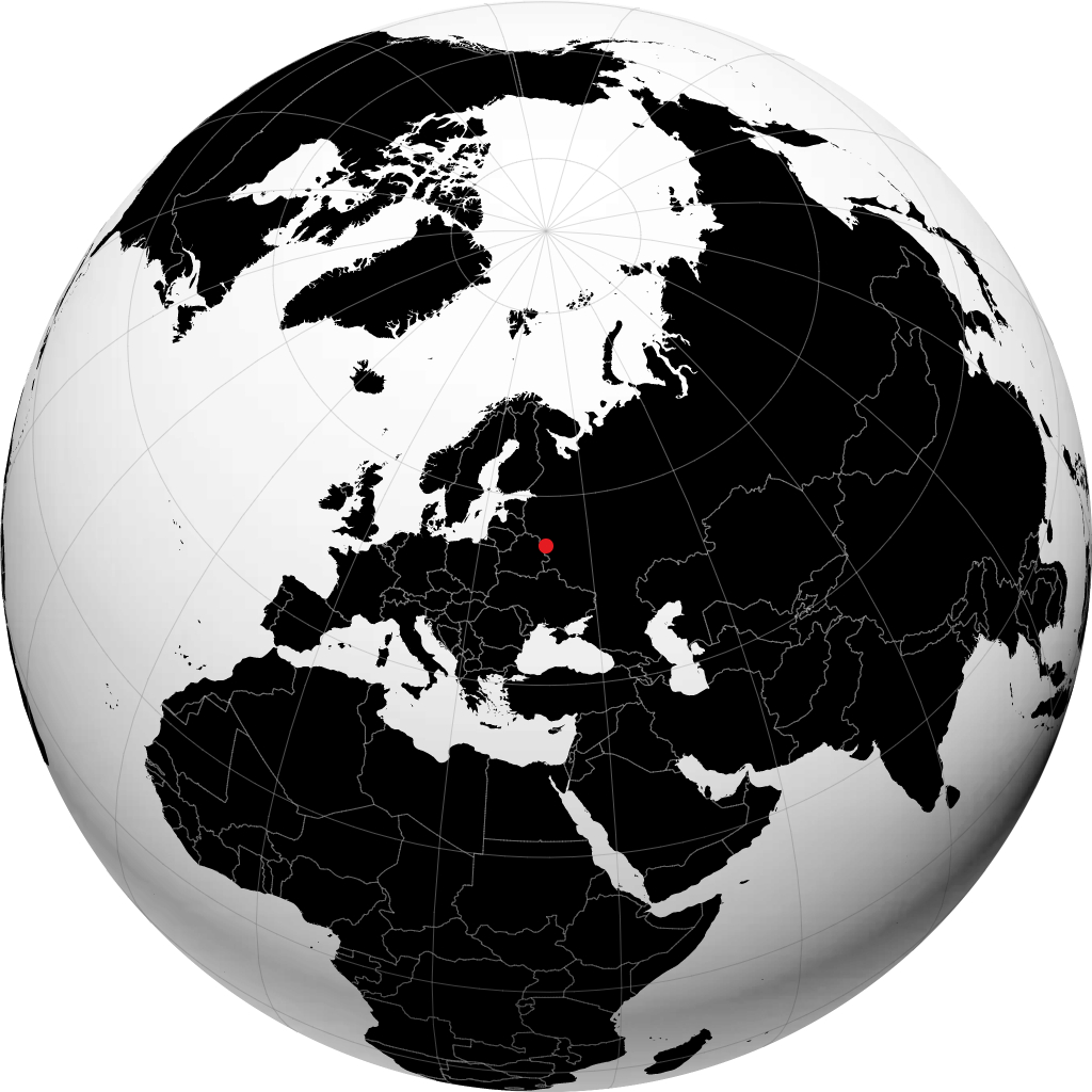 Smolensk sur le globe
