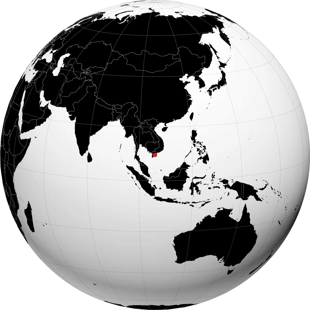 Soc Trang sur le globe
