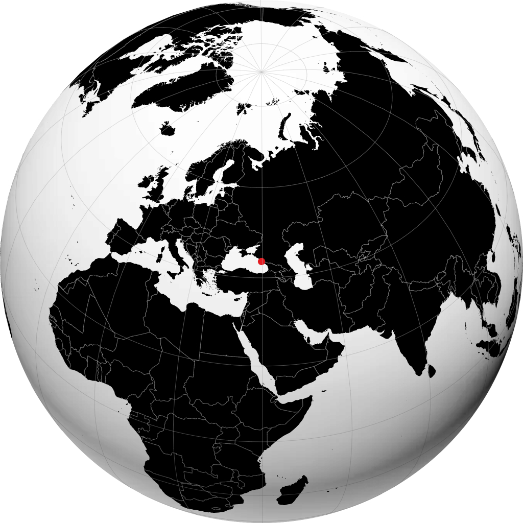 Sotchi sur le globe