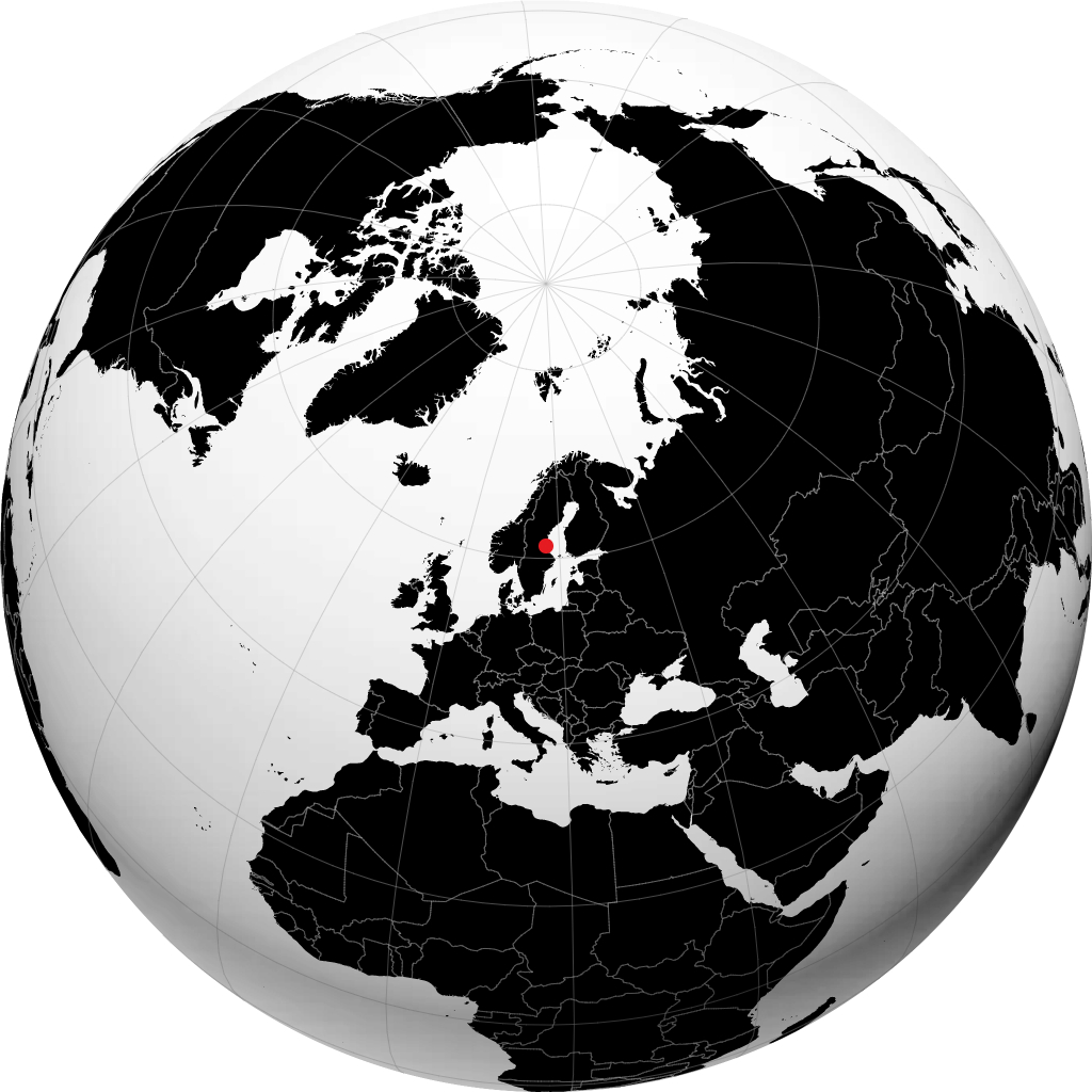 Söderhamn sur le globe