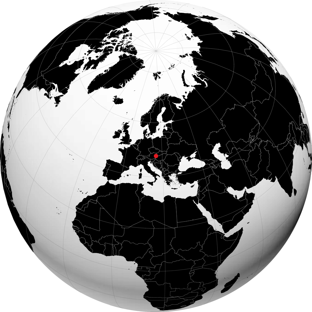 Sopron sur le globe
