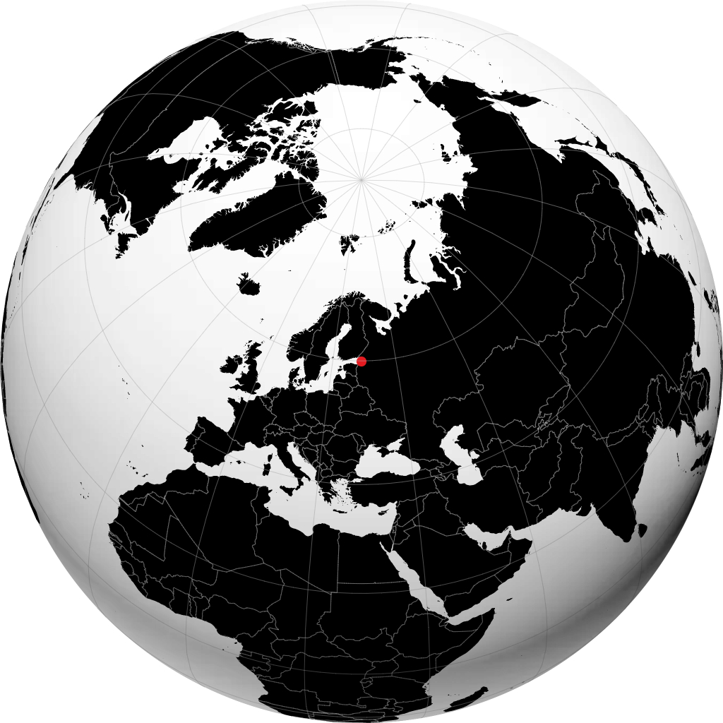 Sosnovyy Bor sur le globe