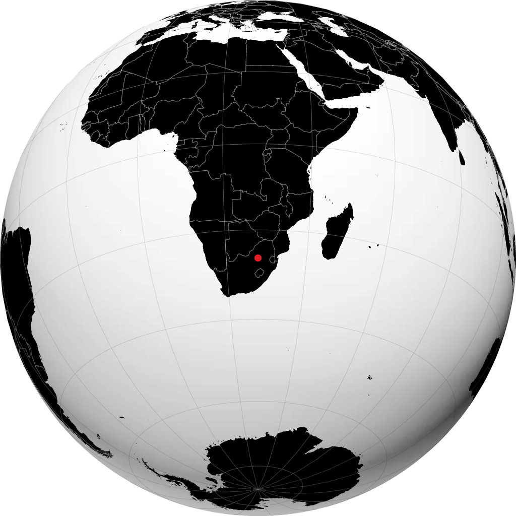 Soweto sur le globe