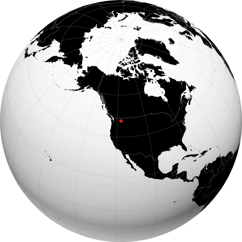 Spokane sur le globe