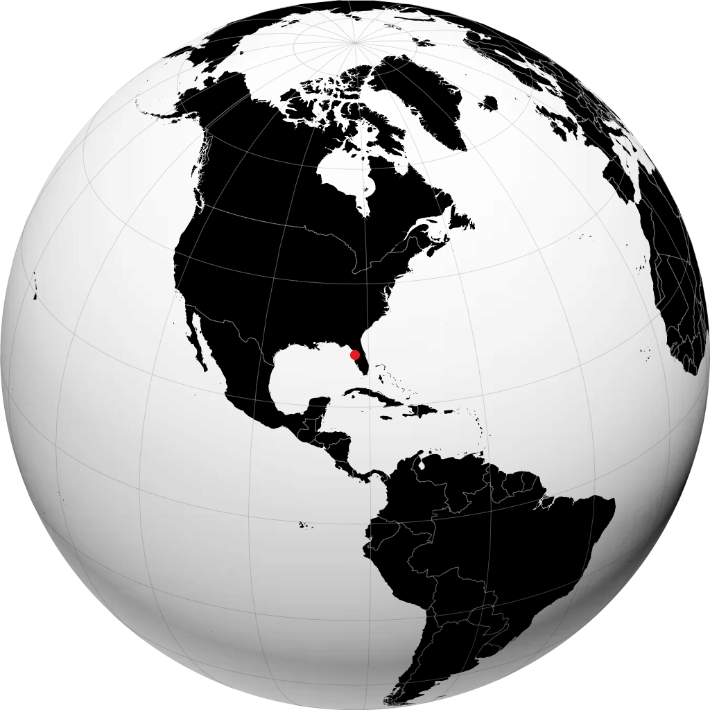 Spring Hill sur le globe