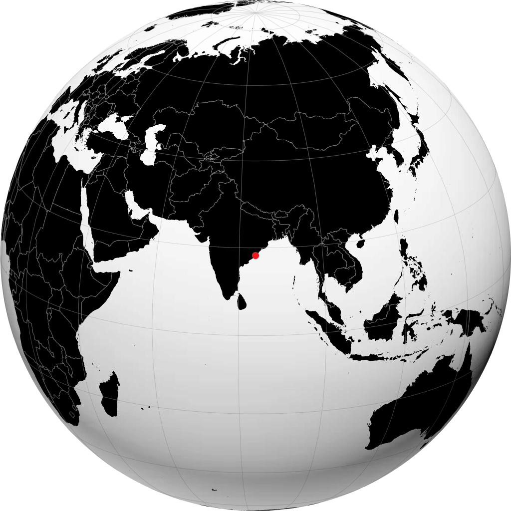 Srikakulam sur le globe