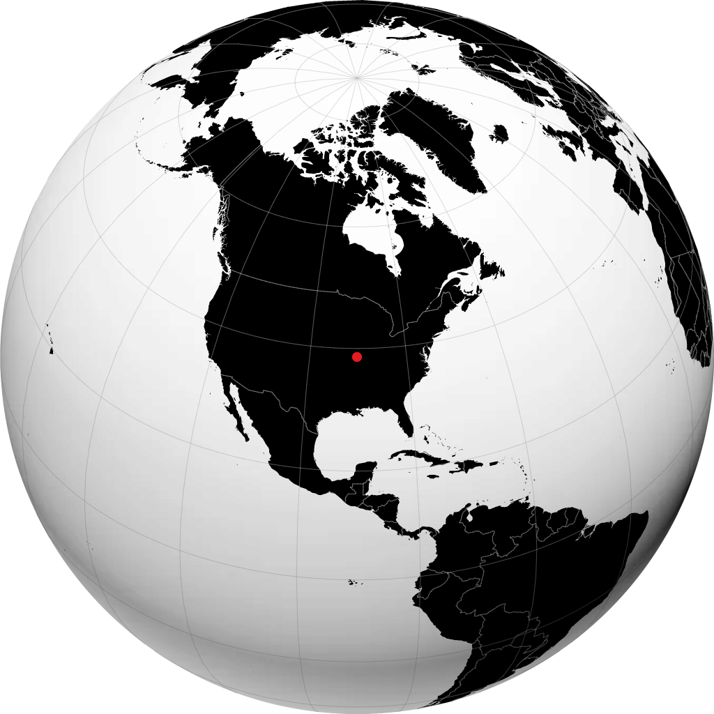 Saint-Louis sur le globe