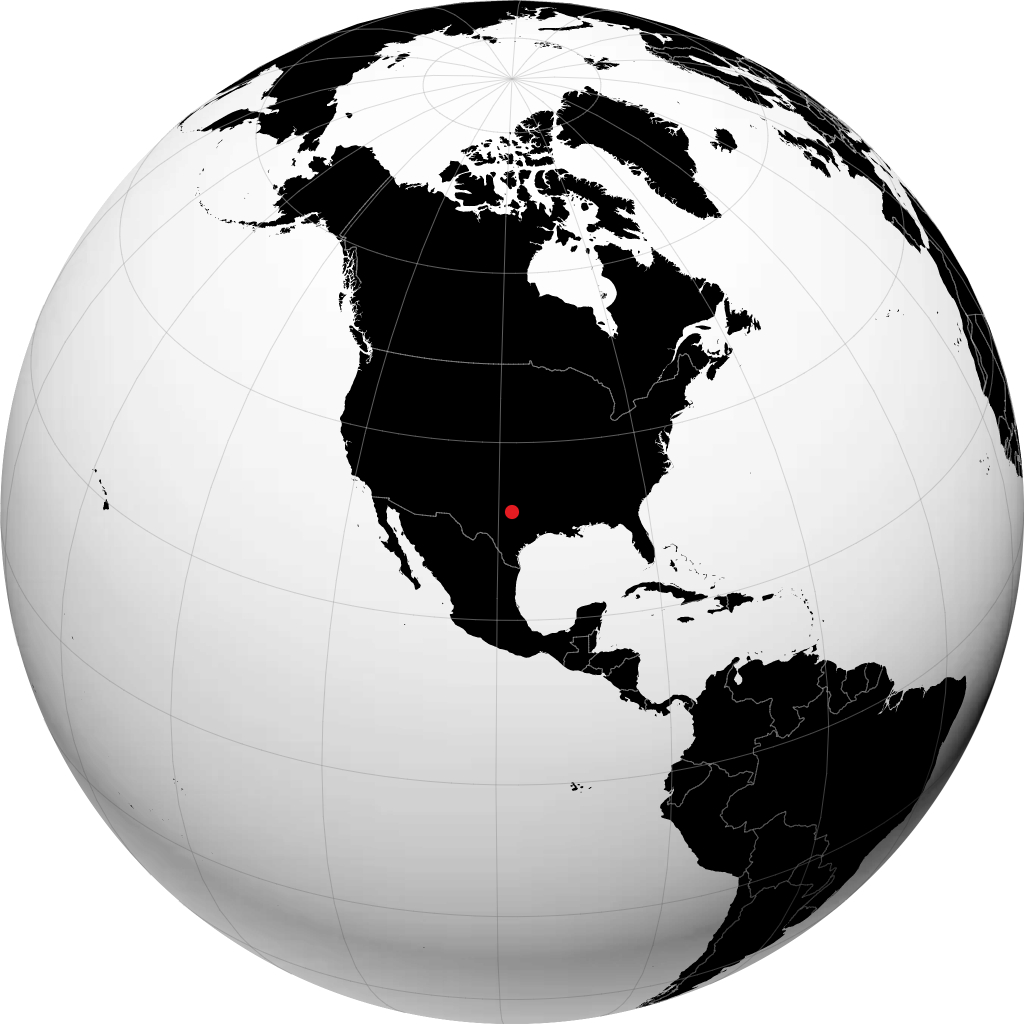 Stephenville sur le globe