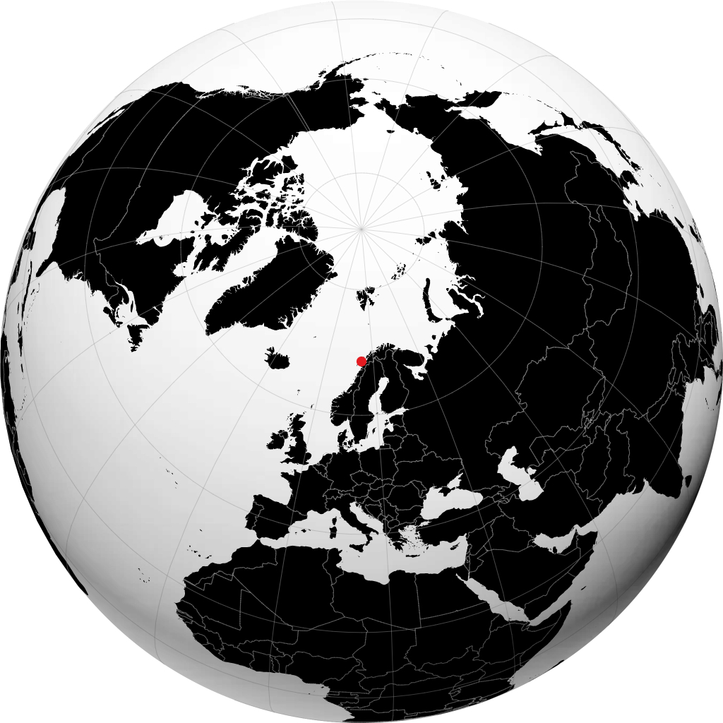 Stokmarknes sur le globe