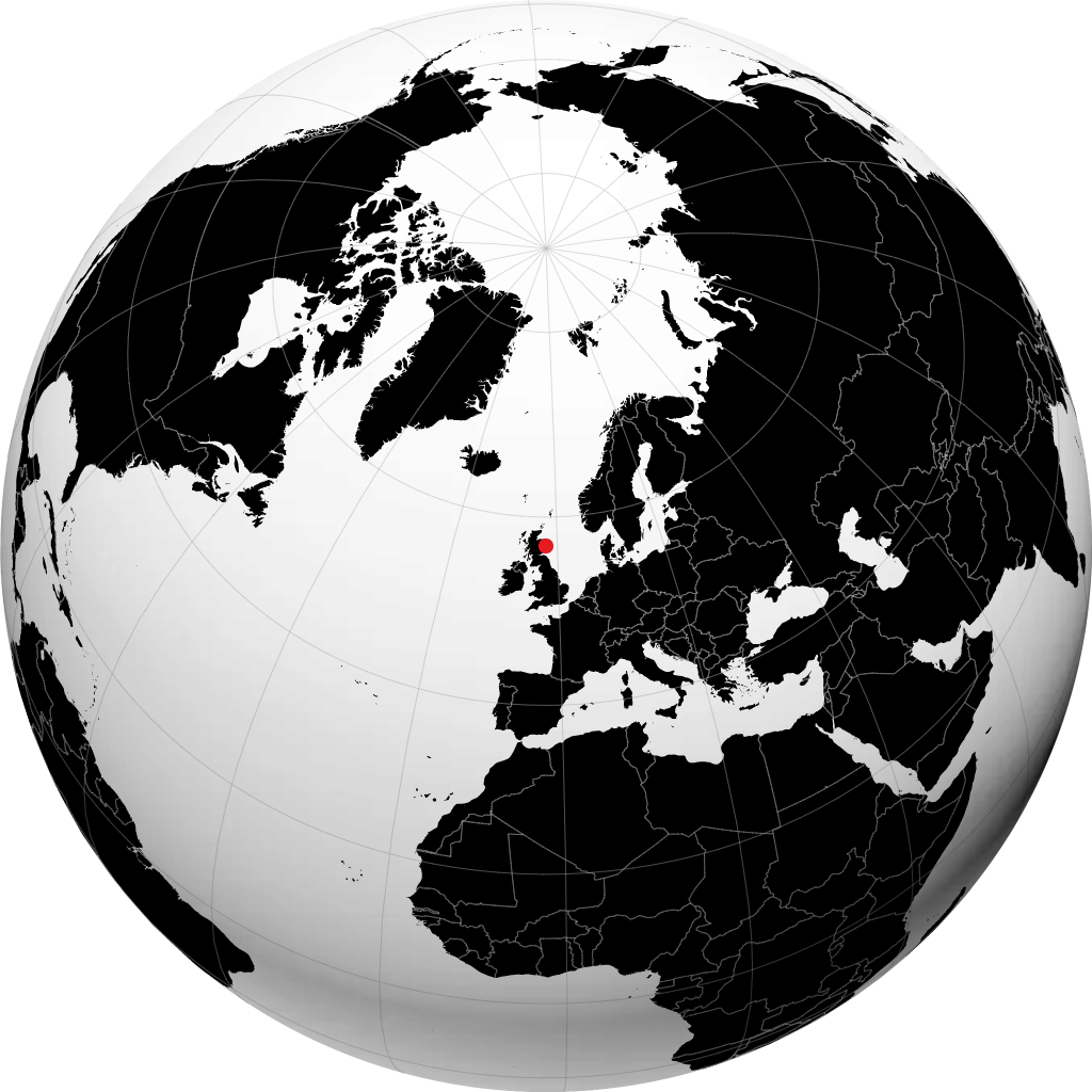 Stonehaven sur le globe