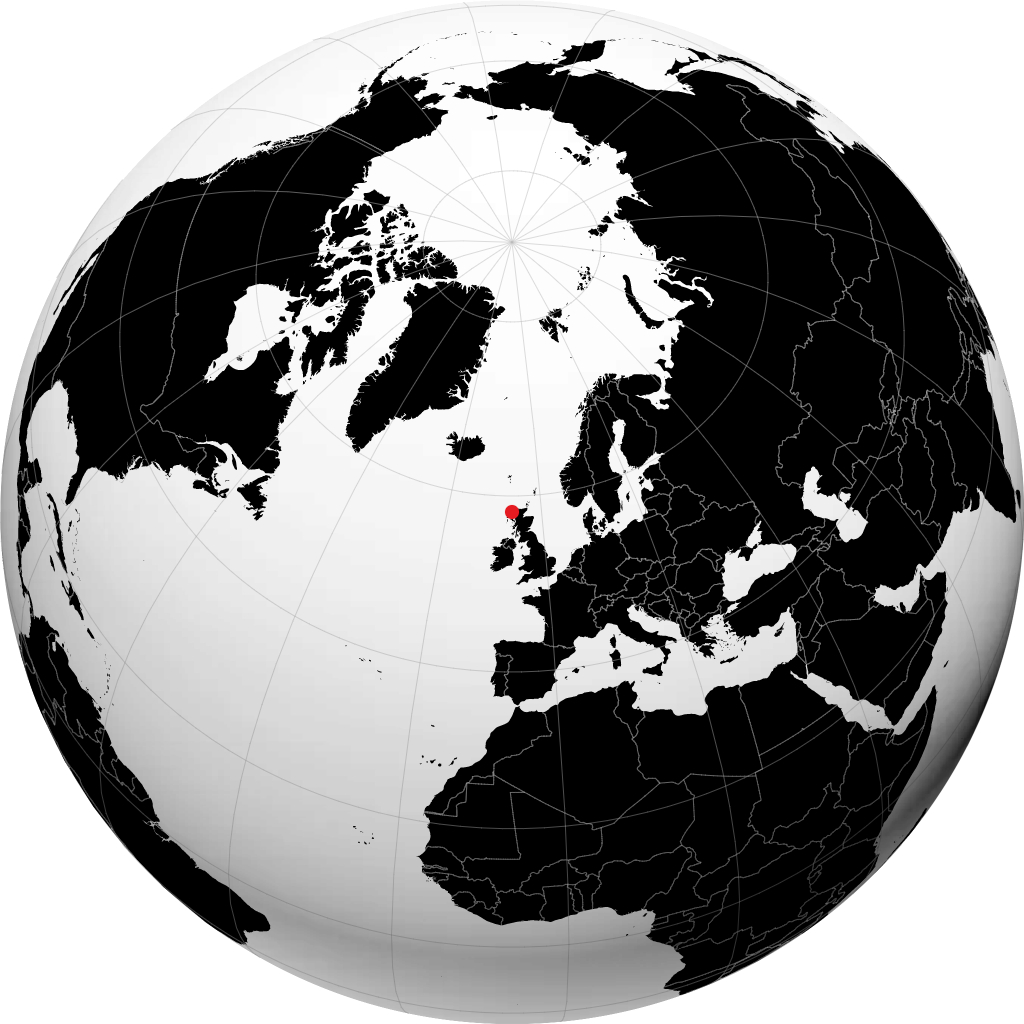 Stornoway sur le globe