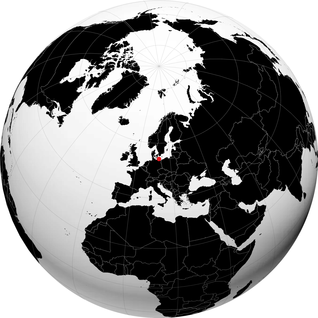 Stralsund sur le globe