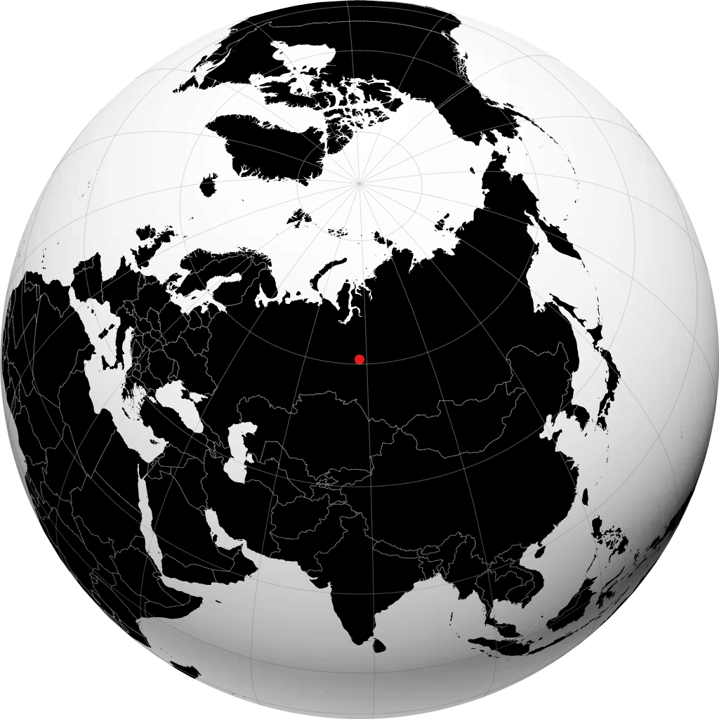 Strezhevoy sur le globe