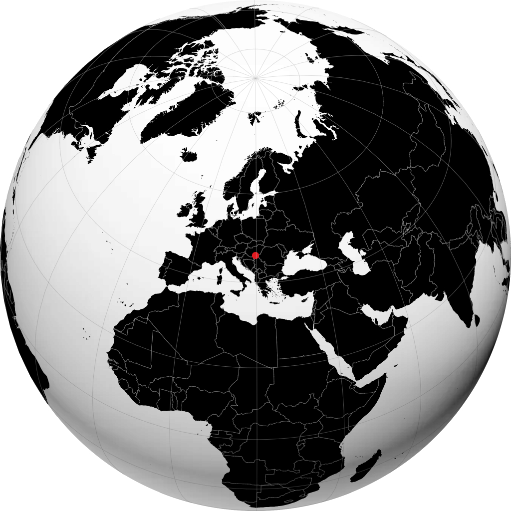 Subotica sur le globe