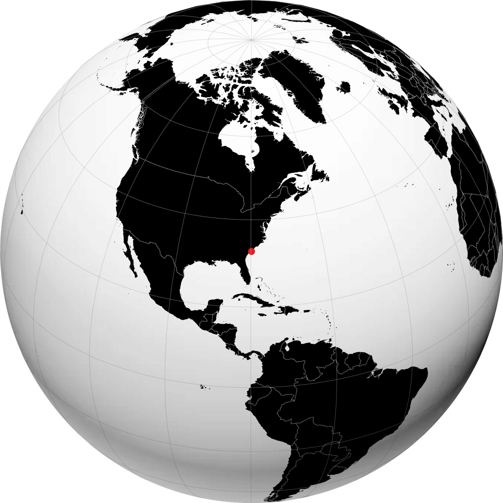 Sullivan's Island sur le globe